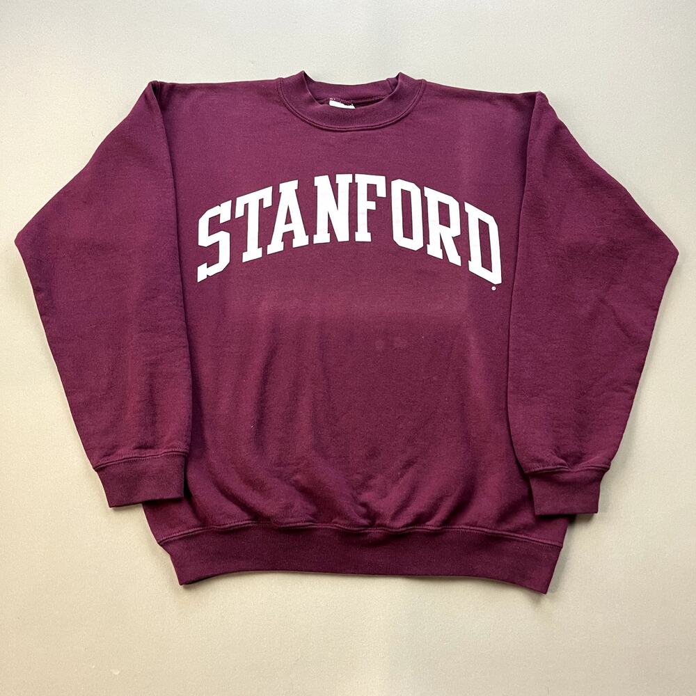 Stanford University Sweatshirt Adult Small Maroon College Cardinal Pullover Crew